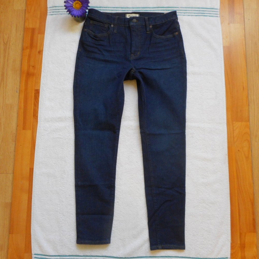 🌸SOLD🌸 New MADEWELL JEANS Size 30 Dark Mid Rise Skinny Denim - Picture 7 of 13